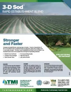 3d Sod Rapid Establishment Blend