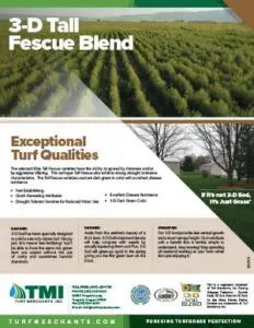 3d Sod Tall Fescue Blend