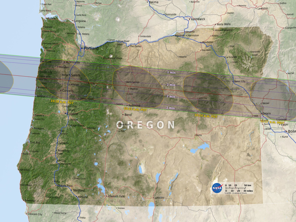 A solar eclipse will be visible across Oregon